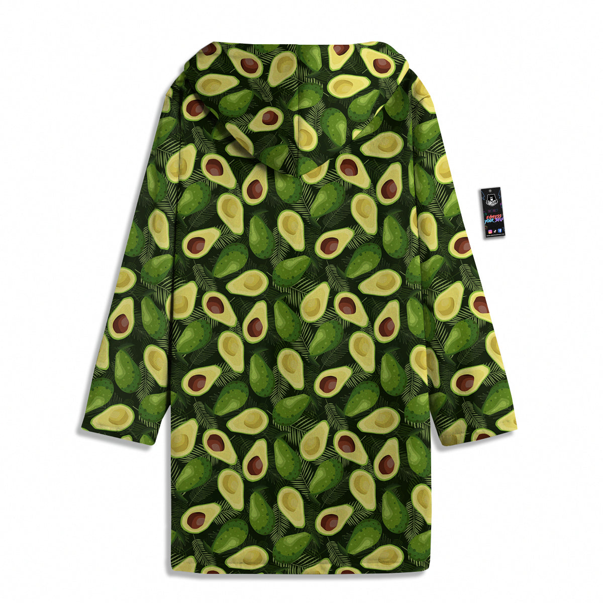 Avocado Half Cut Print Pattern Men's Windbreaker Jacket-grizzshop