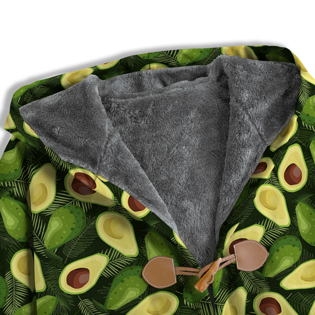 Avocado Half Cut Print Pattern Men's Windbreaker Jacket-grizzshop