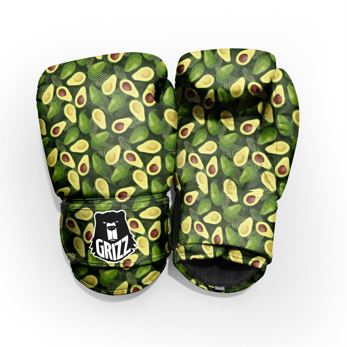 Avocado Half Cut Print Pattern Pro Boxing Glove