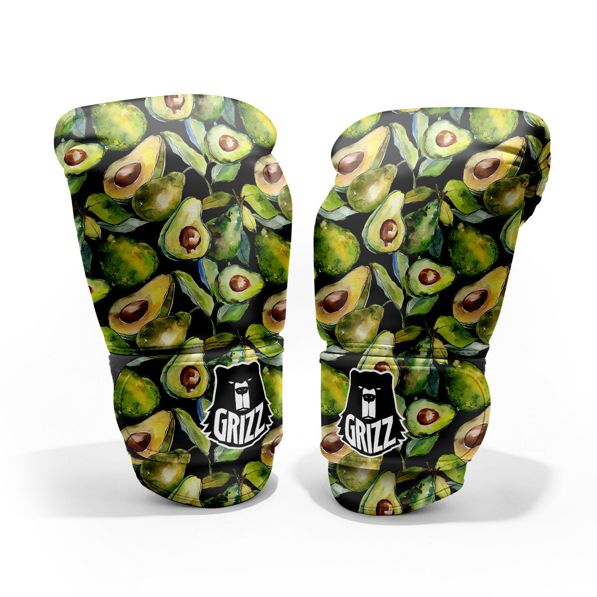 Avocado Watercolor Print Pattern Pro Boxing Glove