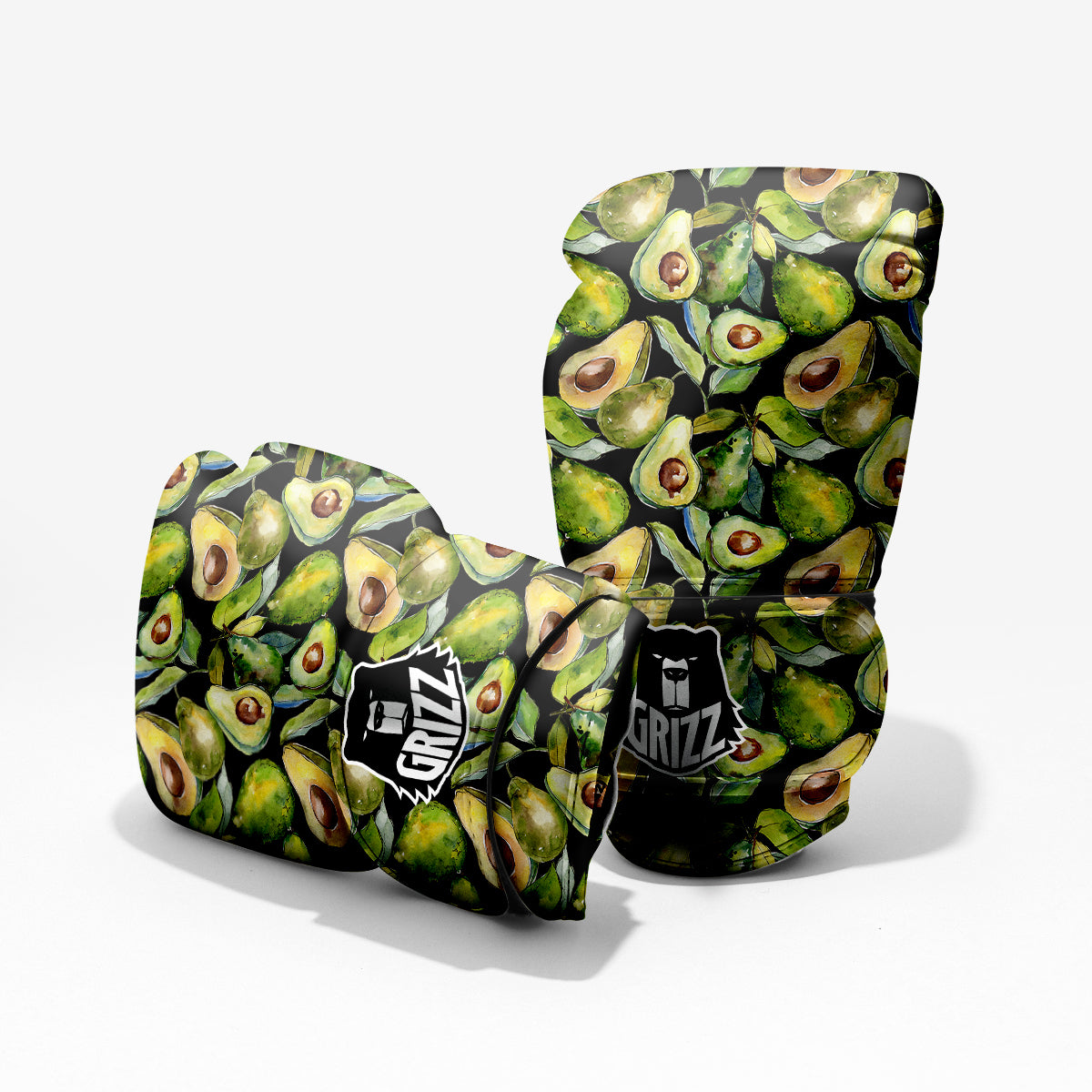 Avocado Watercolor Print Pattern Pro Boxing Glove