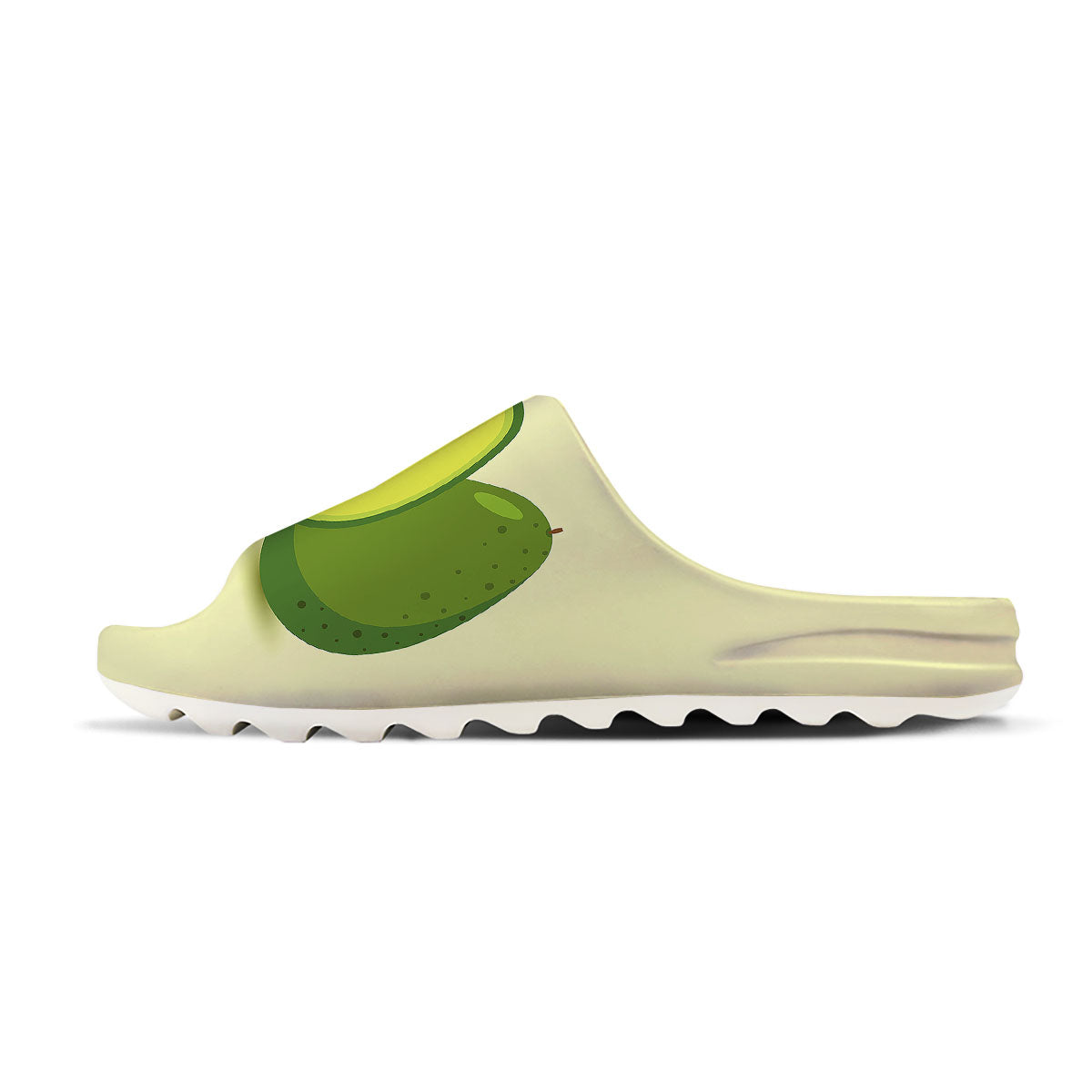 Avocado Green Print Sandals-grizzshop