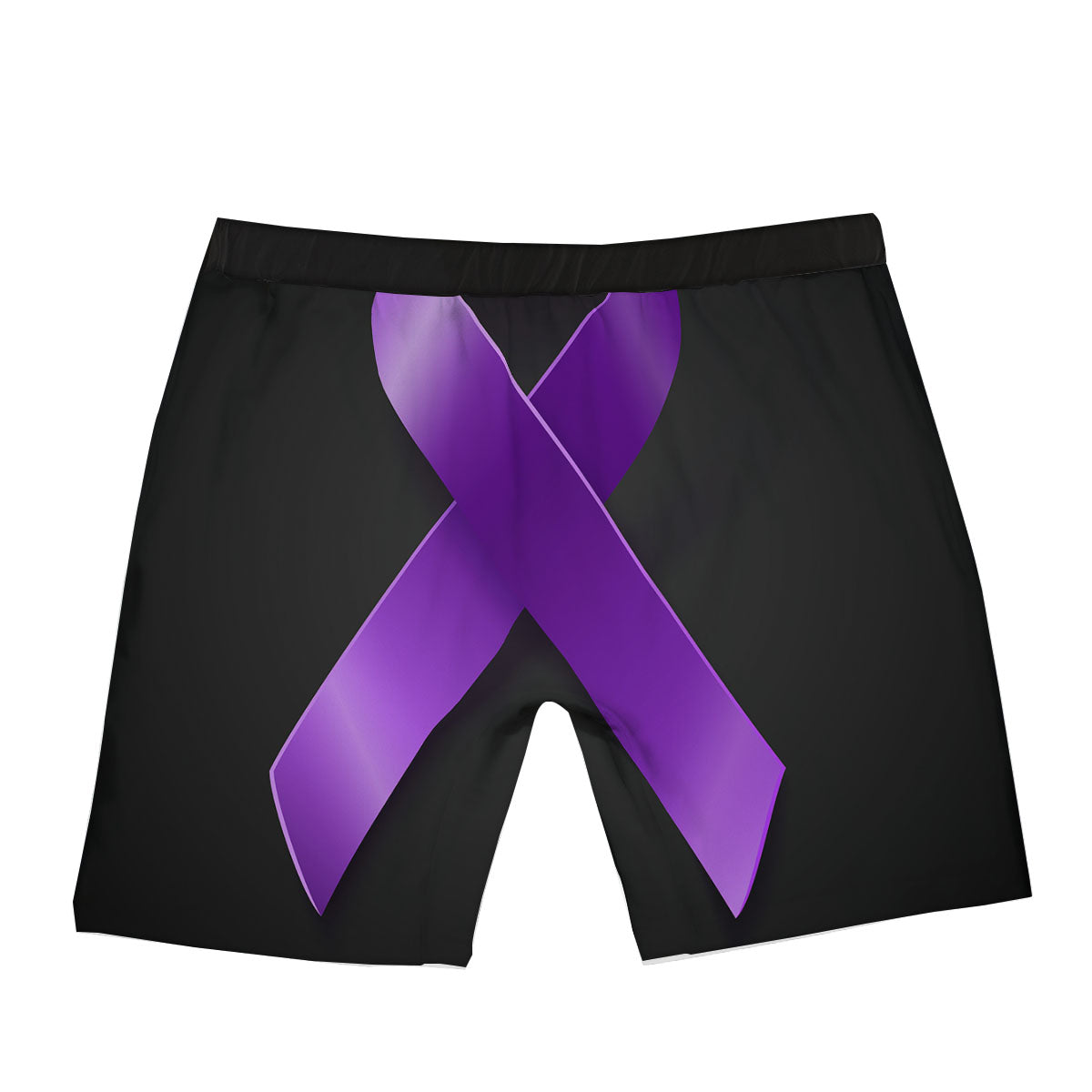 Awareness Ribbon Purple Cancer Print Boxer Briefs-grizzshop