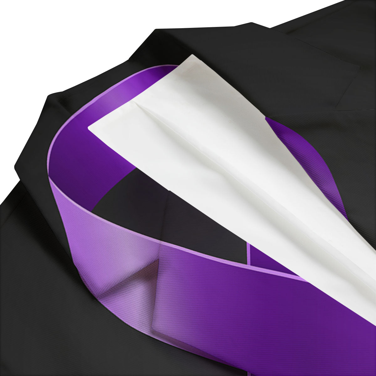 Awareness Ribbon Purple Cancer Print Men's Blazer-grizzshop