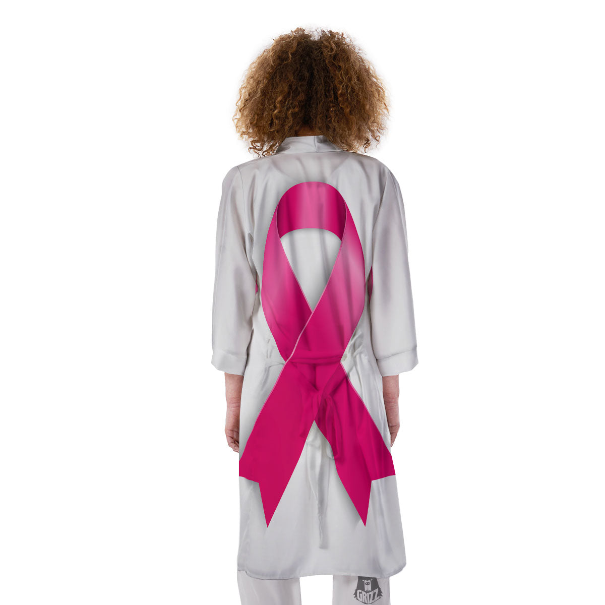 Awareness Ribbons Cancer Print Kimono-grizzshop