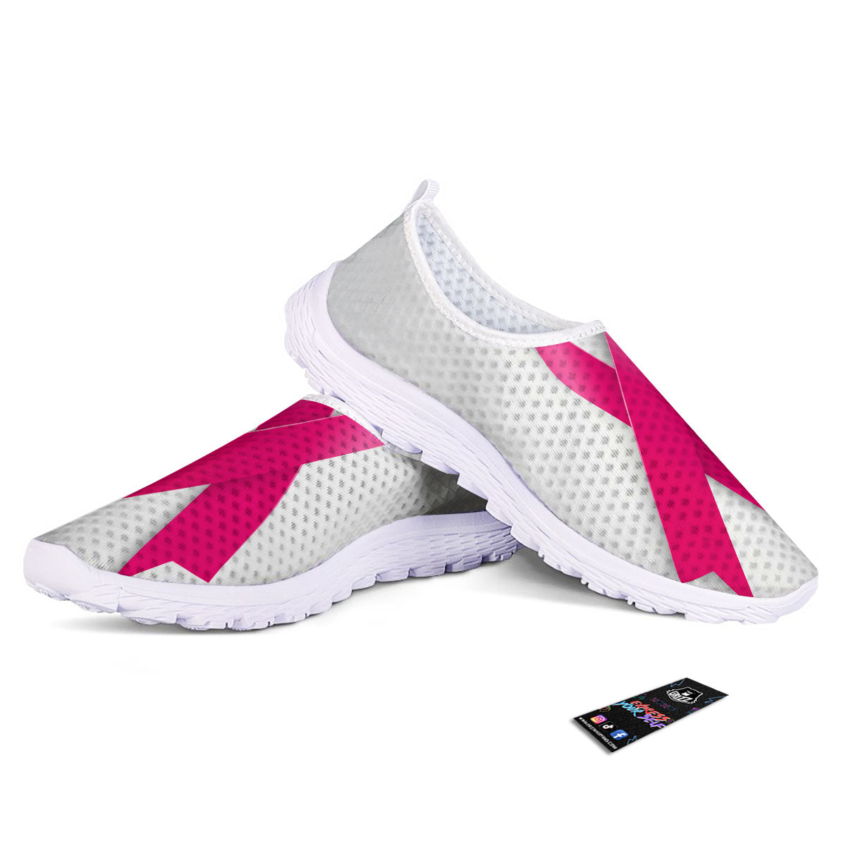 Awareness Ribbons Cancer Print Nurse Shoes-grizzshop