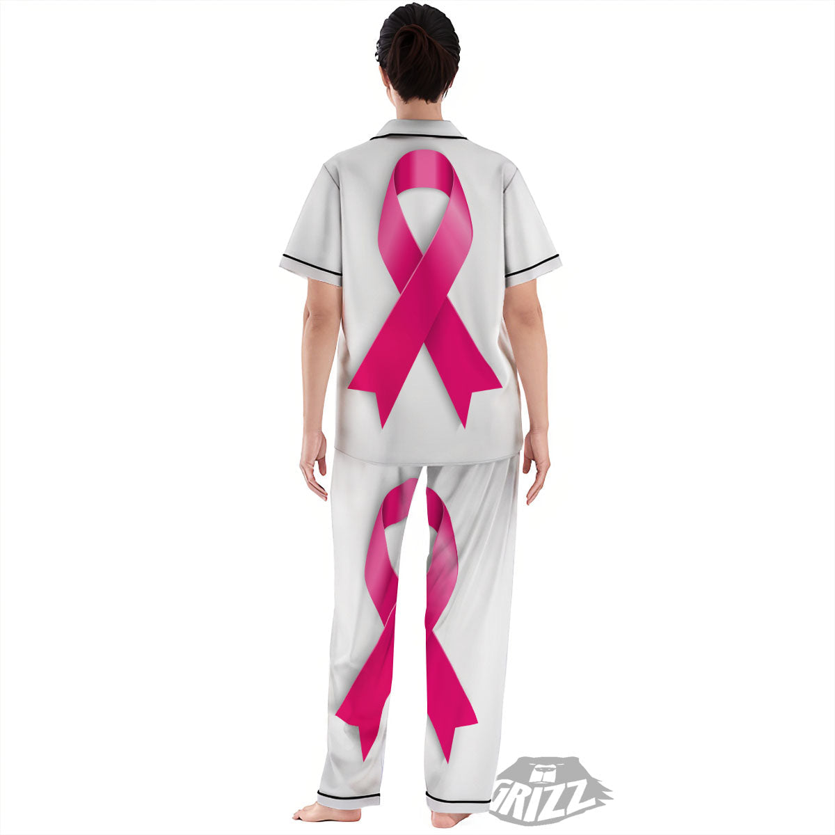 Awareness Ribbons Cancer Print Women's Pajamas Set-grizzshop