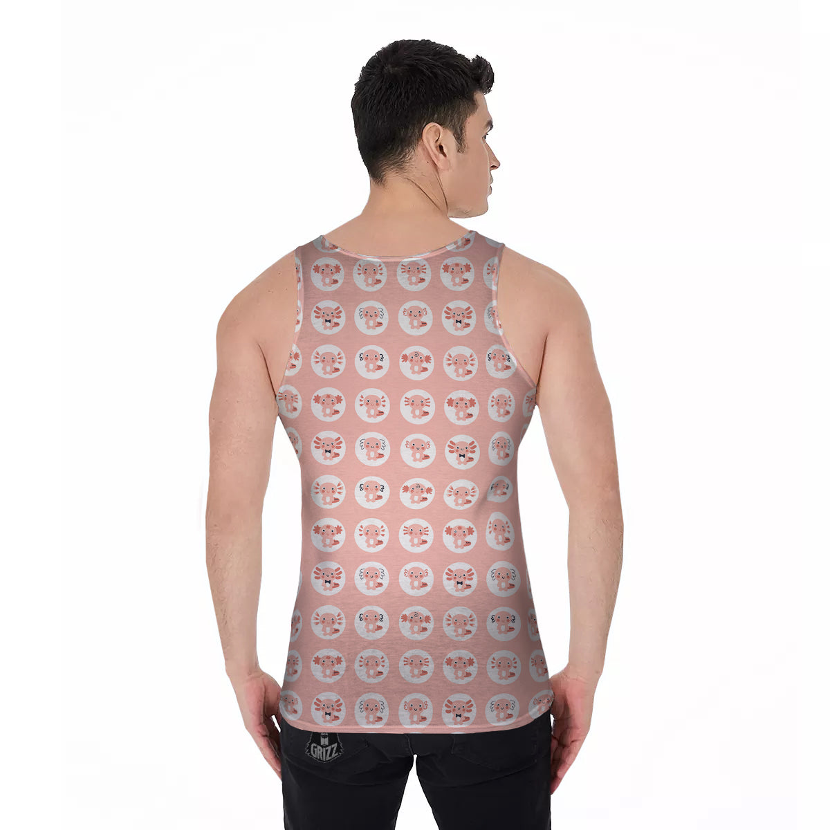 Axolotl Baby Print Pattern Men's Tank Top-grizzshop