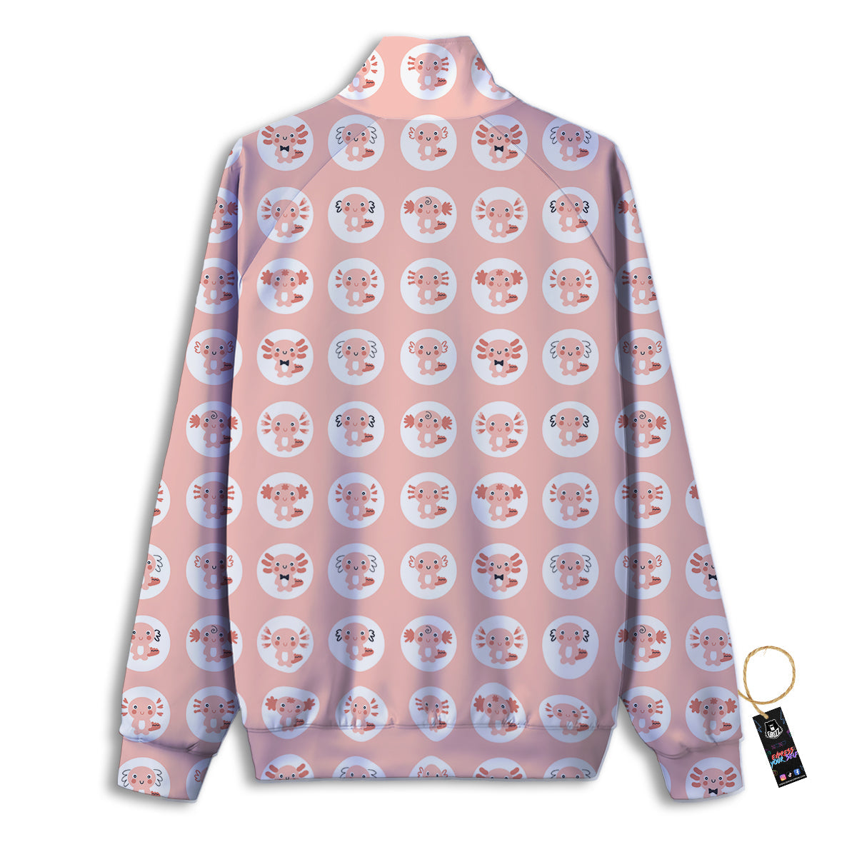Axolotl Baby Print Pattern Track Jacket-grizzshop