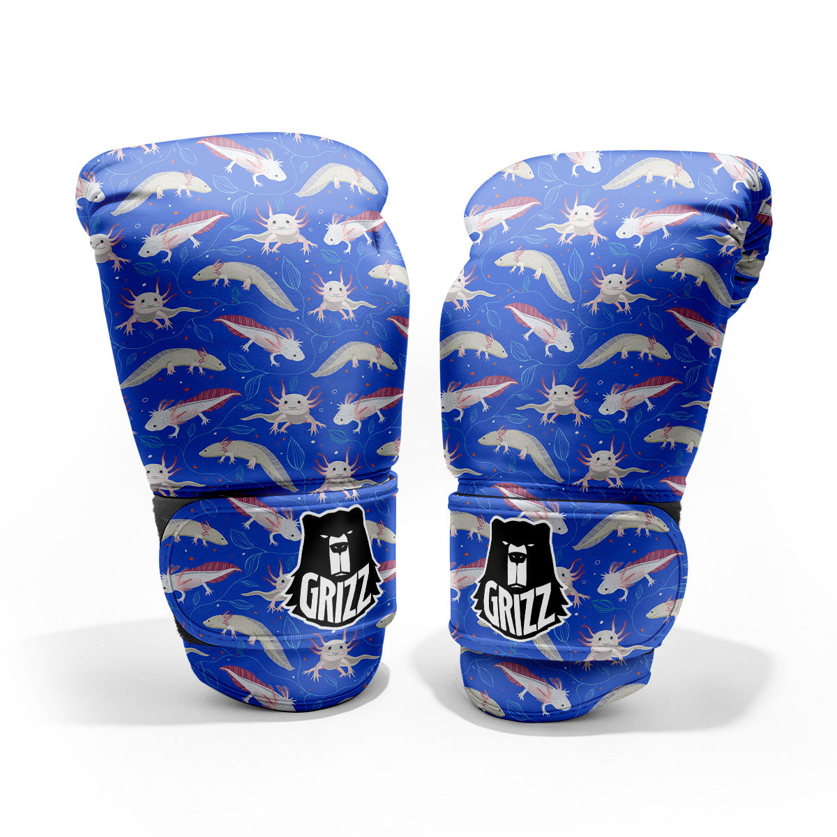 Axolotl Blue Print Pattern Pro Boxing Glove