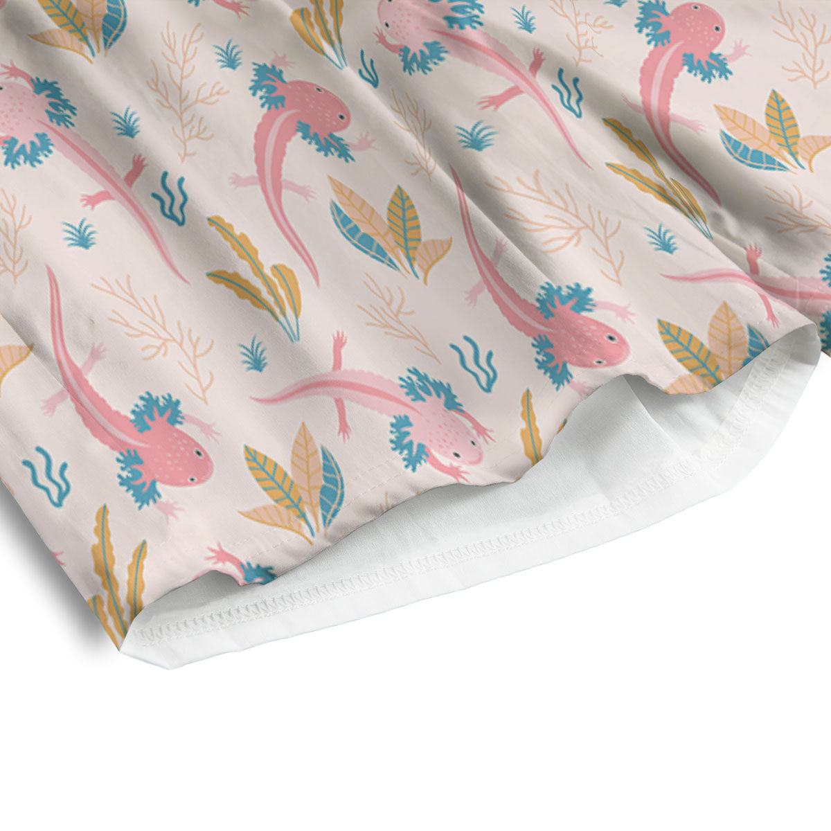 Axolotl Pastel Print Pattern Men's Athletic Shorts