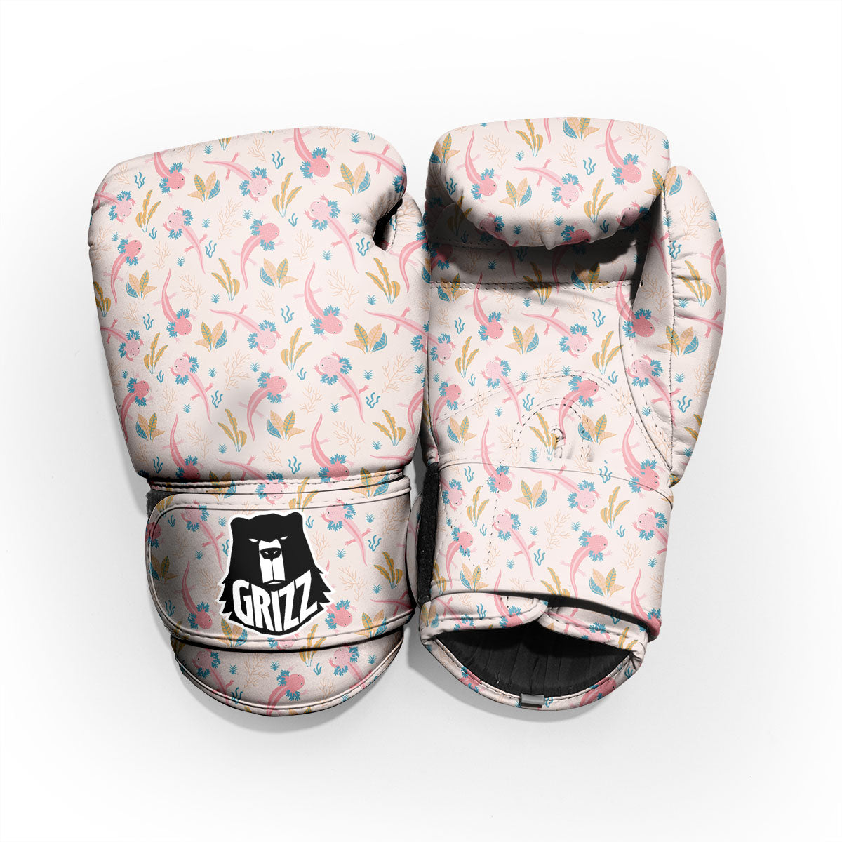 Axolotl Pastel Print Pattern Pro Boxing Glove