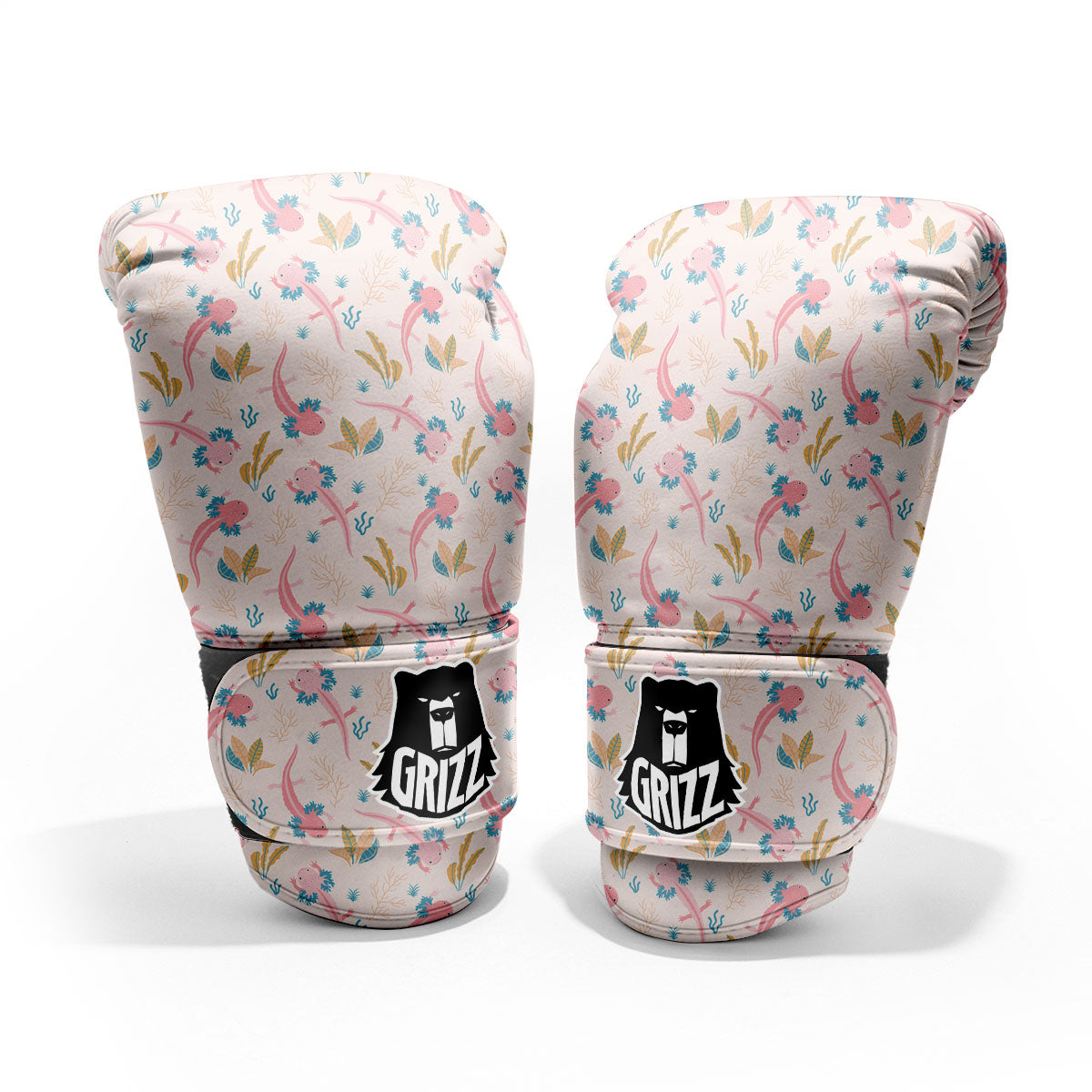 Axolotl Pastel Print Pattern Pro Boxing Glove