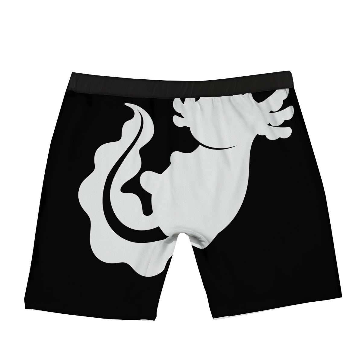 Axolotl White And Black Print Boxer Briefs-grizzshop