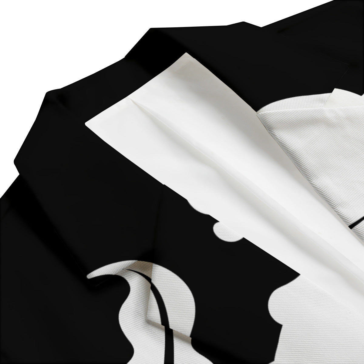 Axolotl White And Black Print Men's Blazer-grizzshop