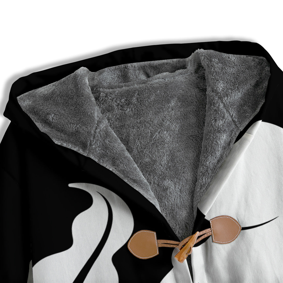 Axolotl White And Black Print Men's Windbreaker Jacket-grizzshop