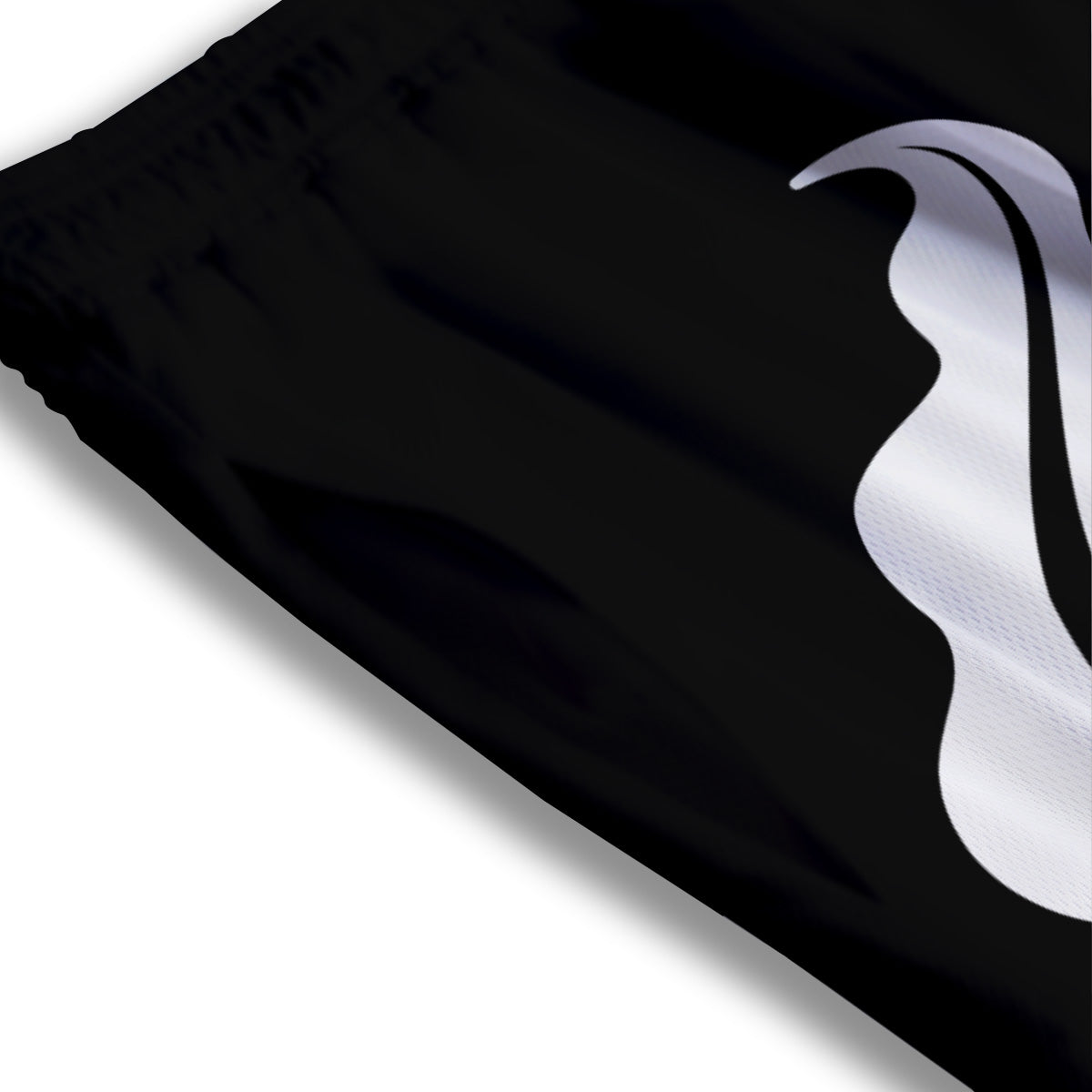 Buffalo Check Dark Grey And Black Print Mesh Shorts