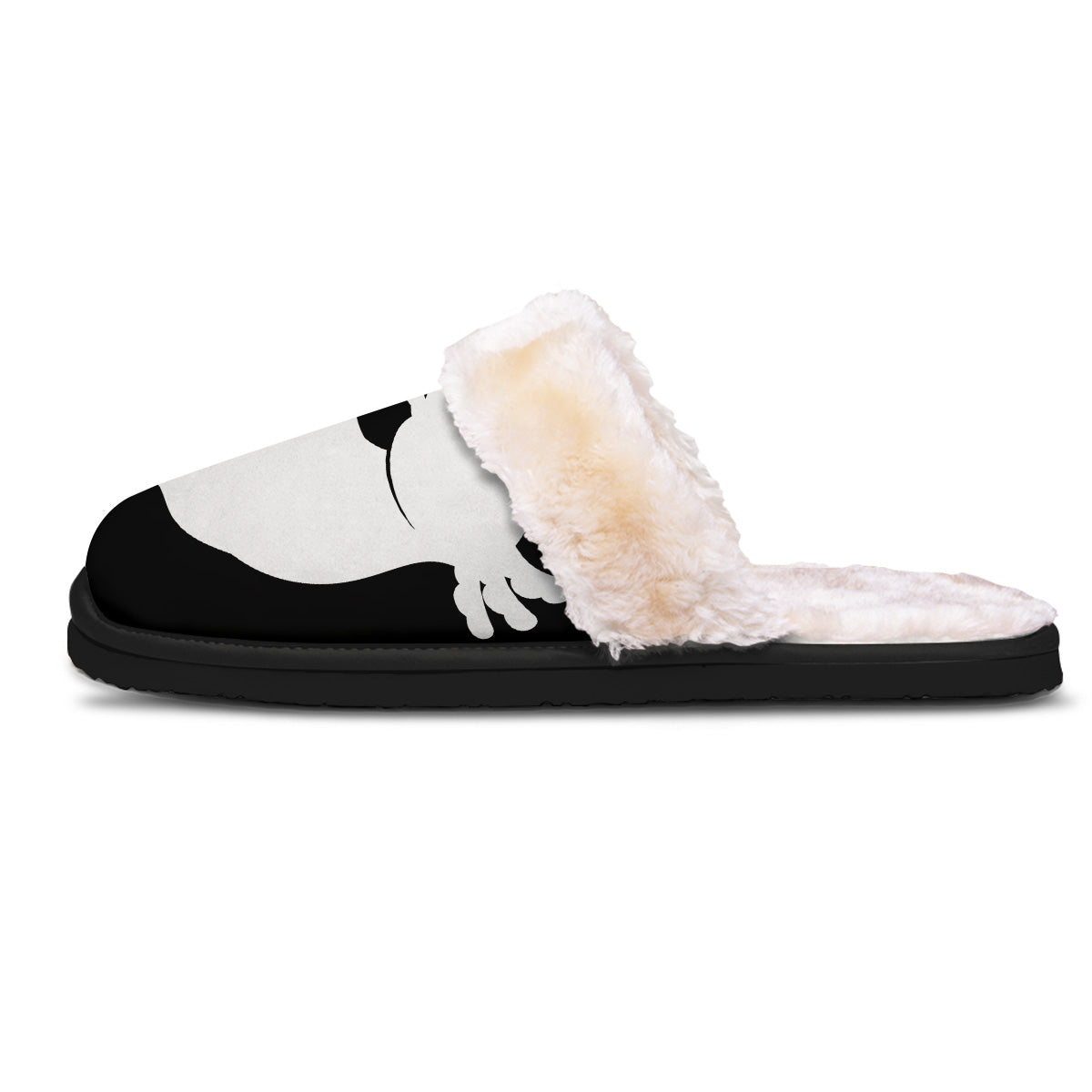 Axolotl White And Black Print Slippers-grizzshop