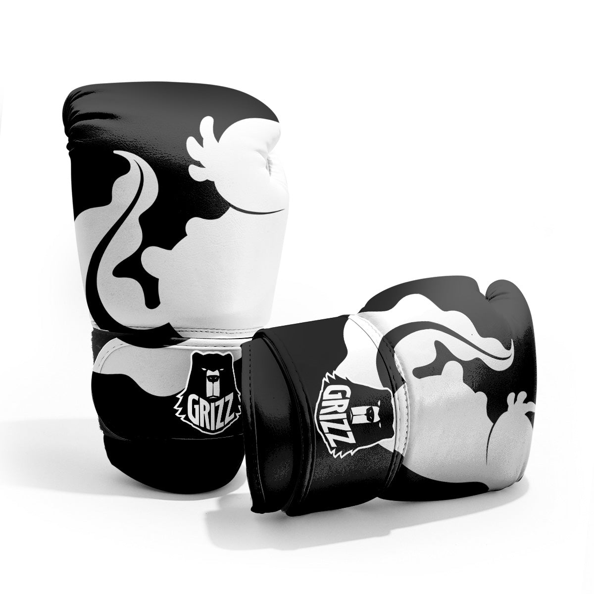 Axolotl White And Black Print Pro Boxing Glove