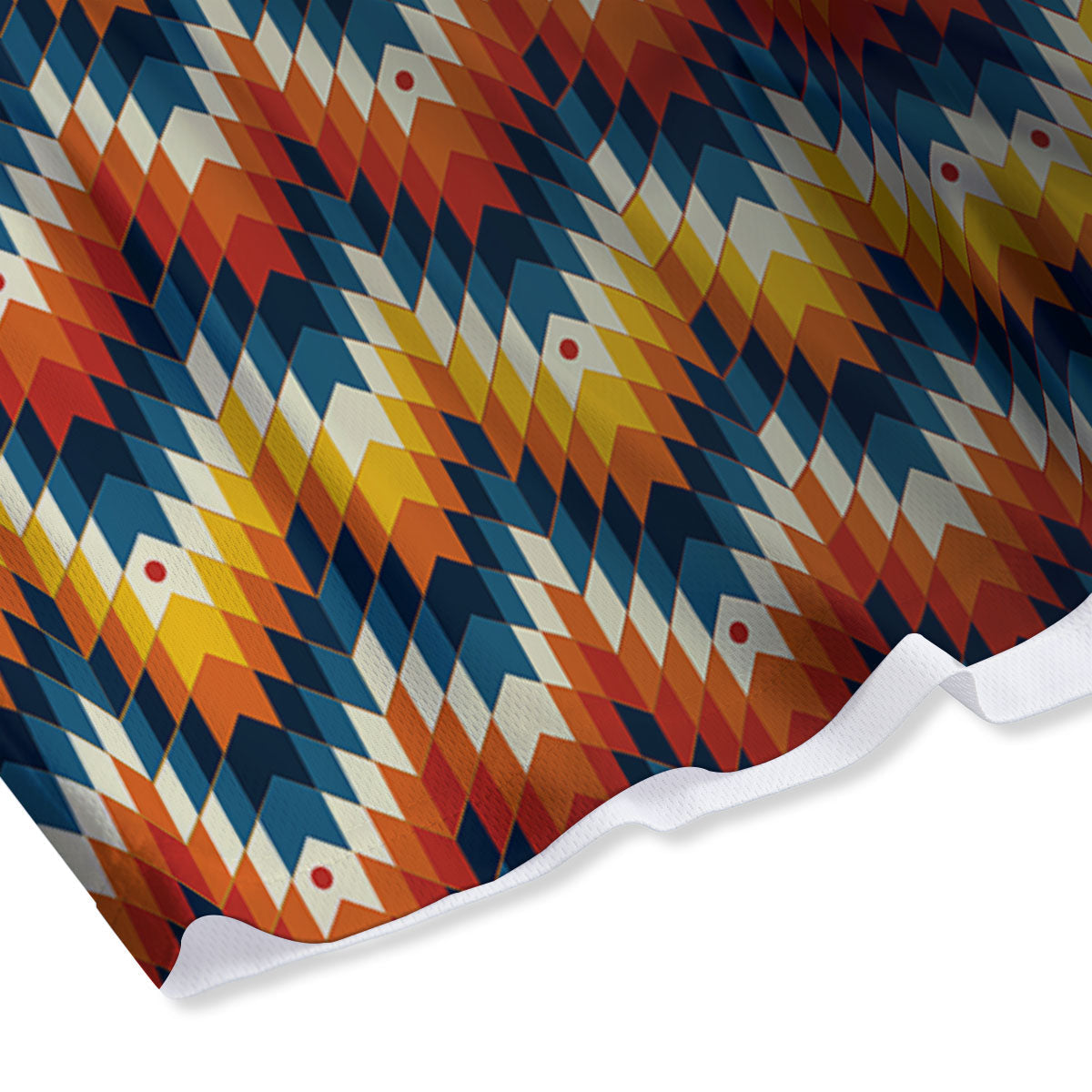 Aztec American Print Pattern Mesh Shorts-grizzshop