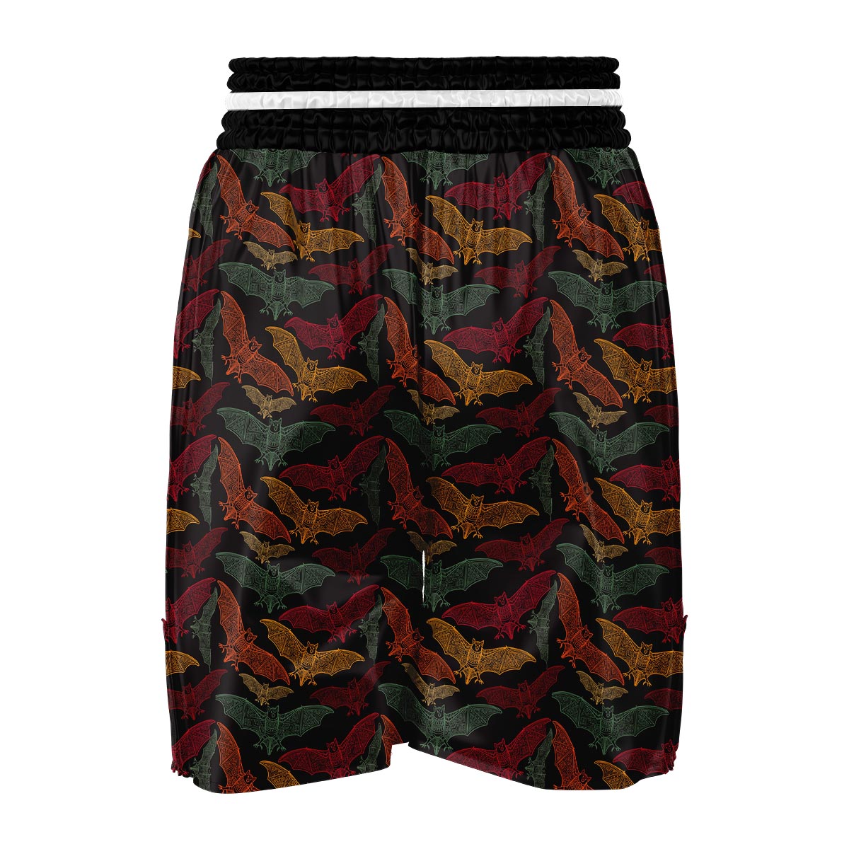 Aztec Bat Halloween Pattern Print Boxing Shorts-grizzshop