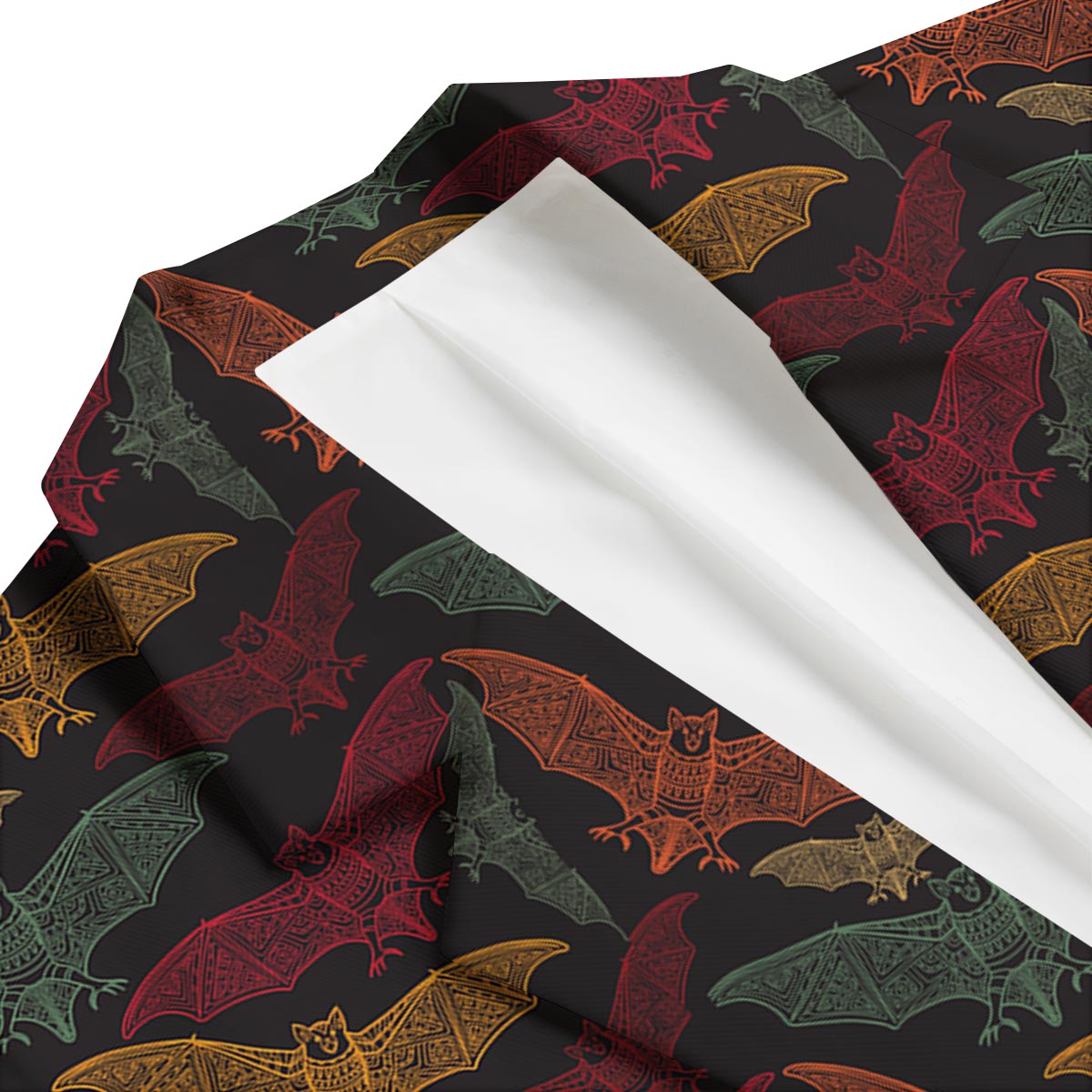 Aztec Bat Halloween Pattern Print Men's Blazer-grizzshop