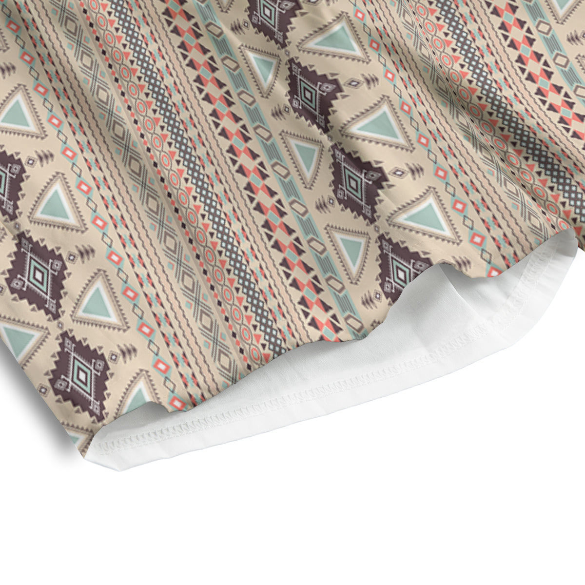 Aztec Beige Print Pattern Men's Athletic Shorts