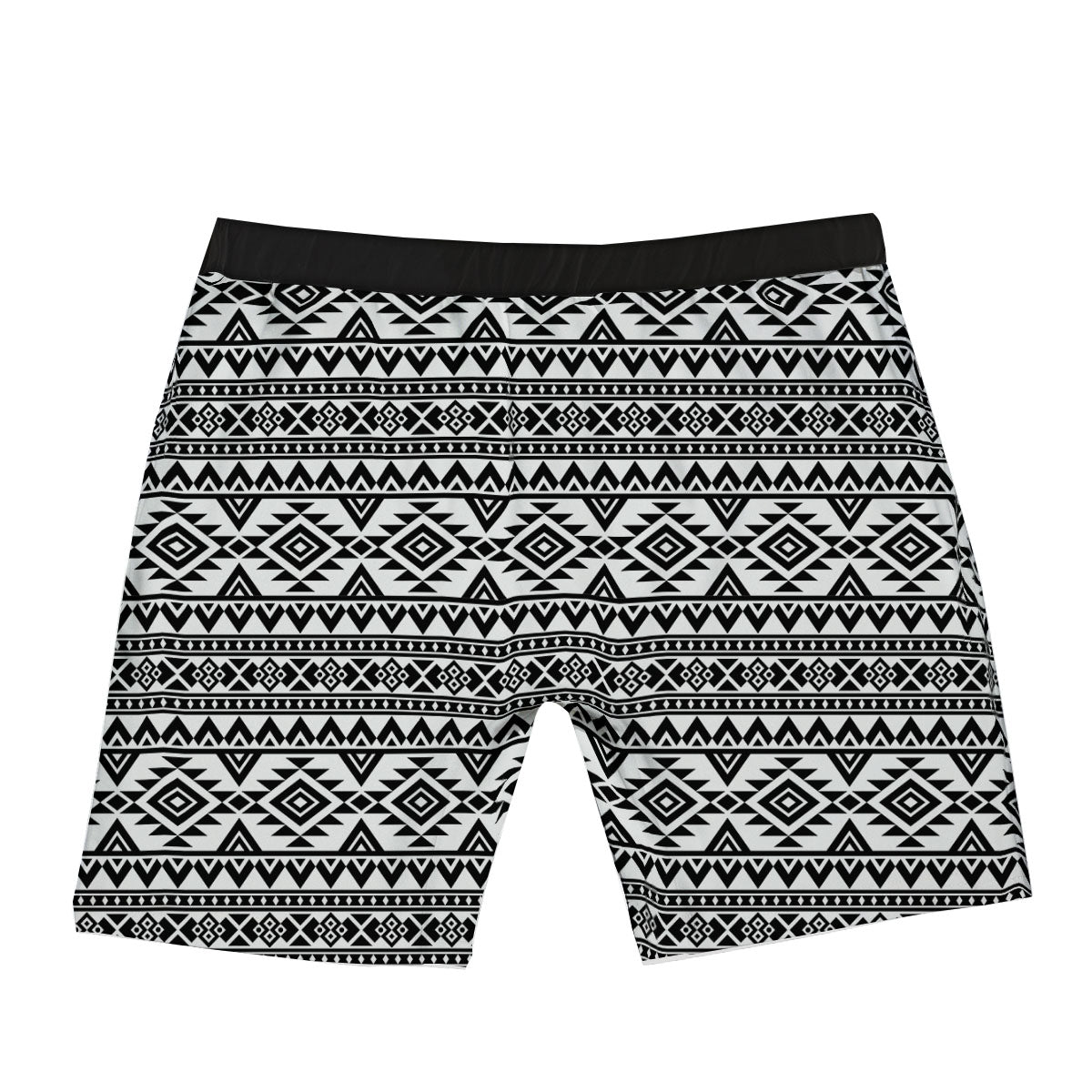 Aztec Black Ethnic Print Pattern Boxer Briefs-grizzshop