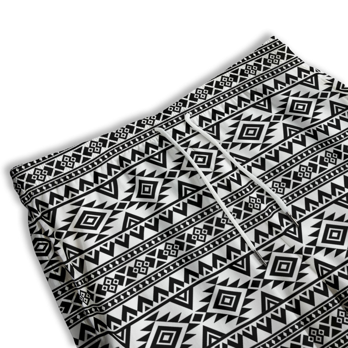 Aztec Black Ethnic Print Pattern Men's Athletic Shorts