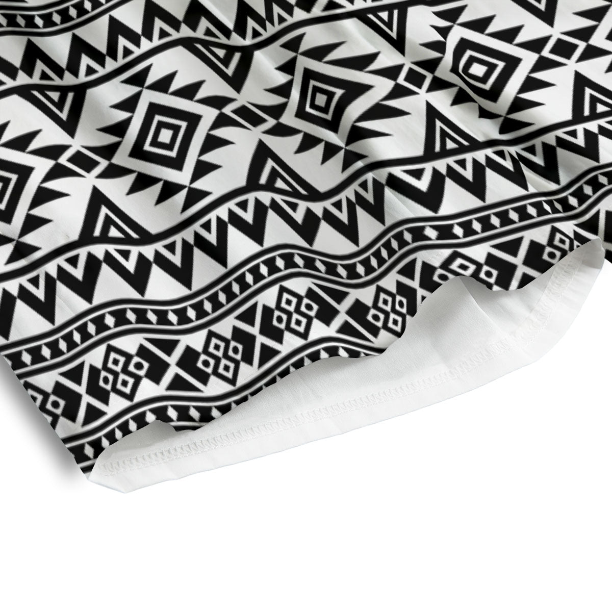 Aztec Black Ethnic Print Pattern Men's Athletic Shorts