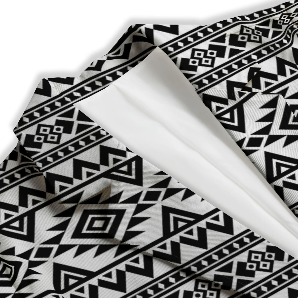 Aztec Black Ethnic Print Pattern Women's Blazer-grizzshop