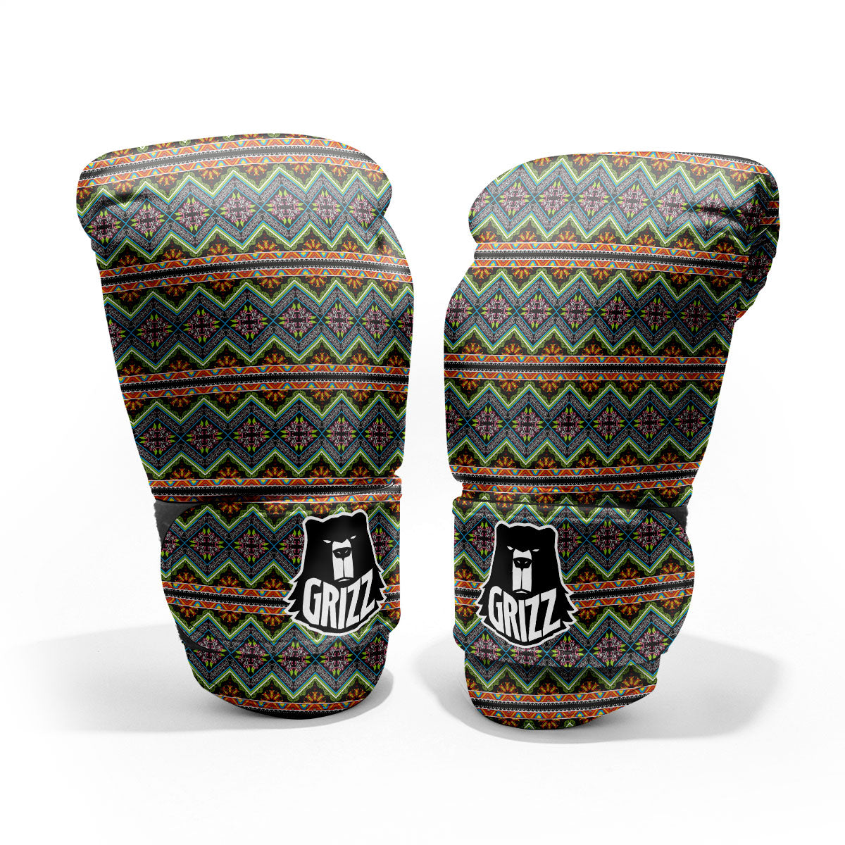 Aztec Boho Tribal Print Pattern Pro Boxing Glove