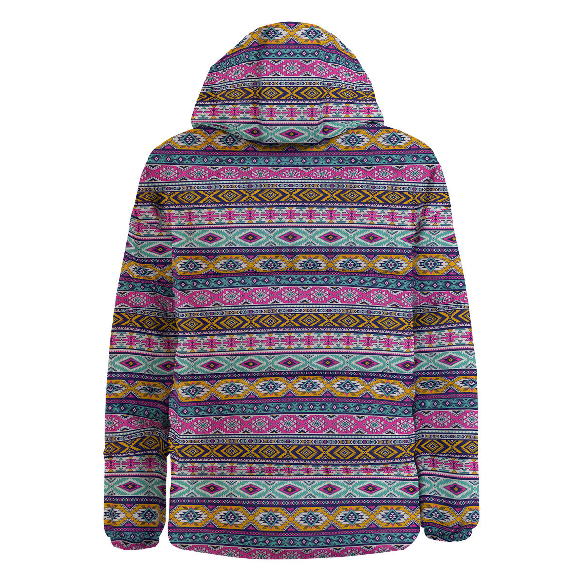 Aztec Bright Colors Print Pattern Down Jacket-grizzshop
