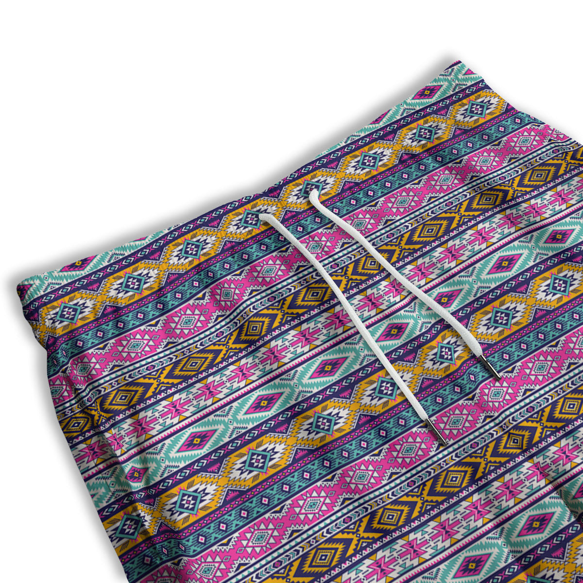 Aztec Bright Colors Print Pattern Men's Athletic Shorts