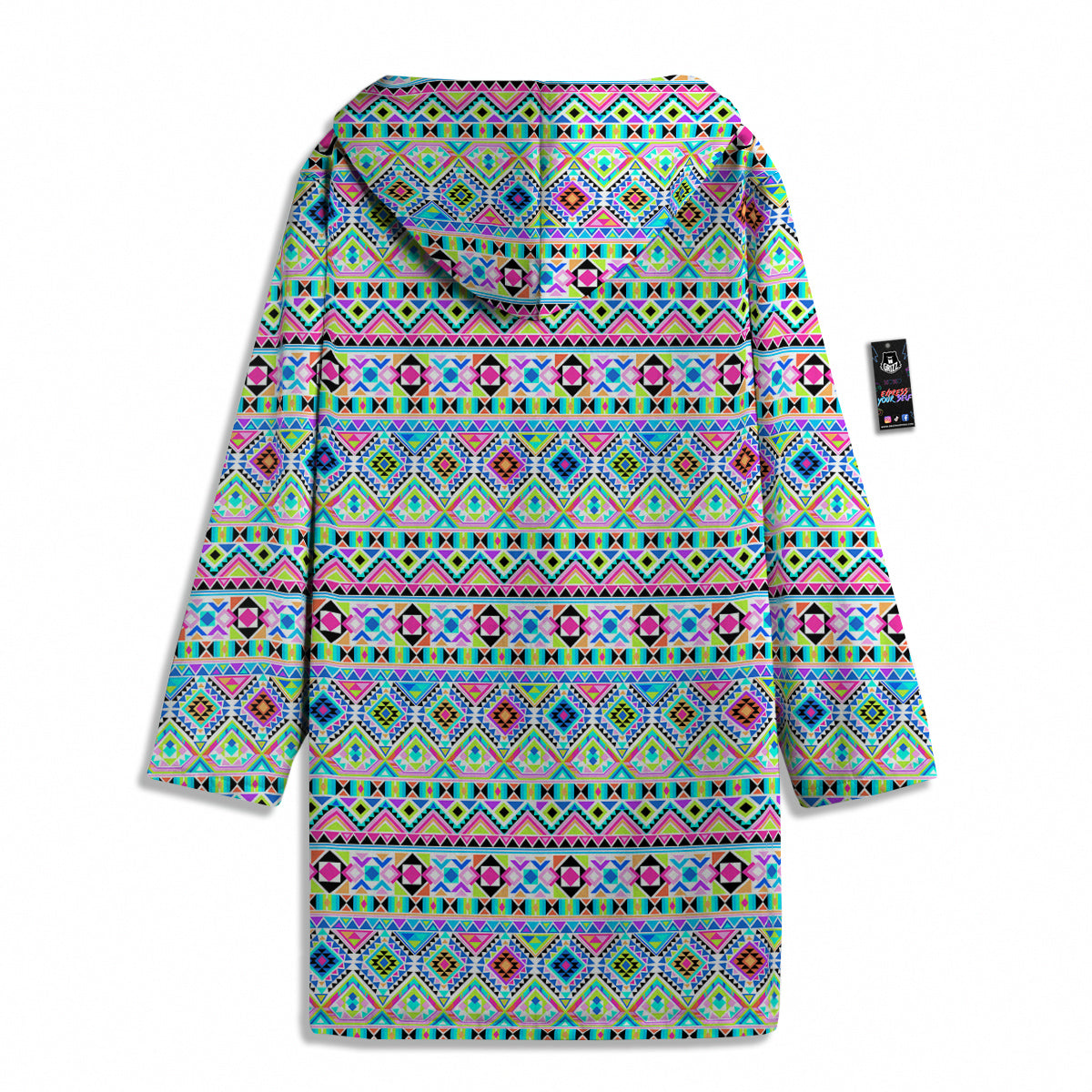 Aztec Colorful Print Pattern Men's Windbreaker Jacket-grizzshop