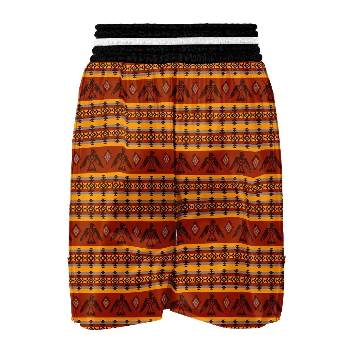 Aztec Eagle Pattern Print Boxing Shorts-grizzshop