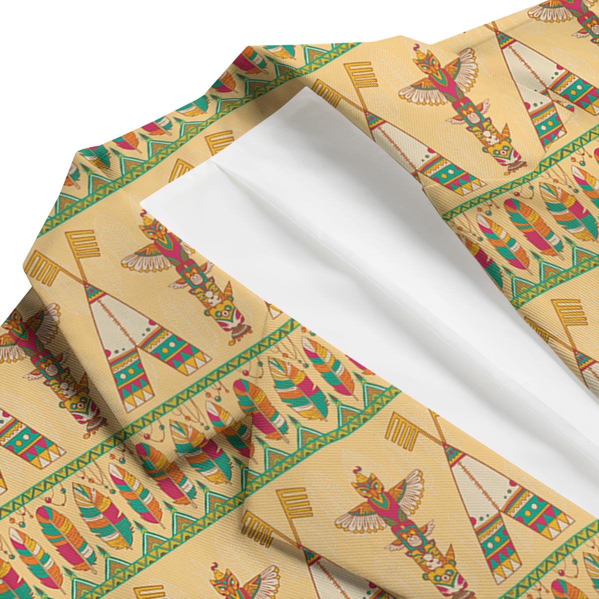 Aztec Indians Navajo Tribal Native American Print Men's Blazer-grizzshop