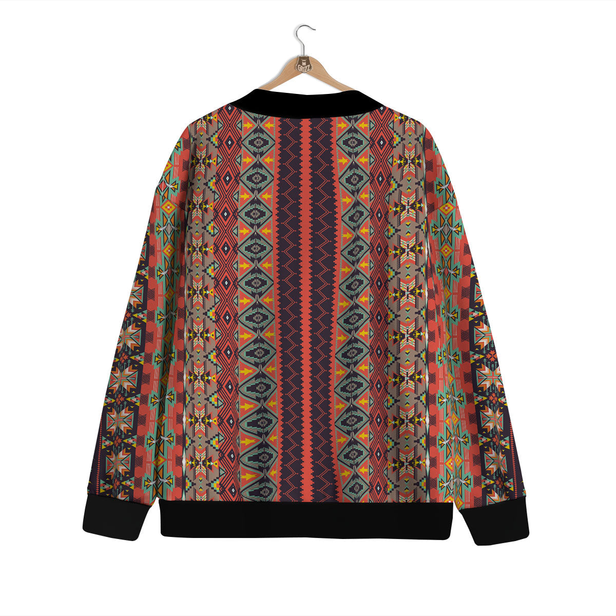 Aztec Native Tribal Print Pattern Cardigan-grizzshop
