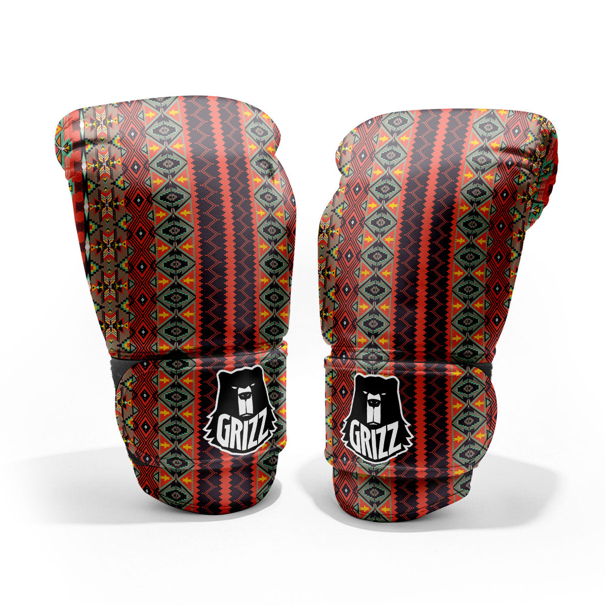 Aztec Native Tribal Print Pattern Pro Boxing Glove