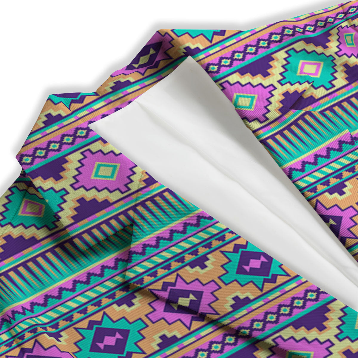 Aztec Neon Native Print Pattern Women's Blazer-grizzshop