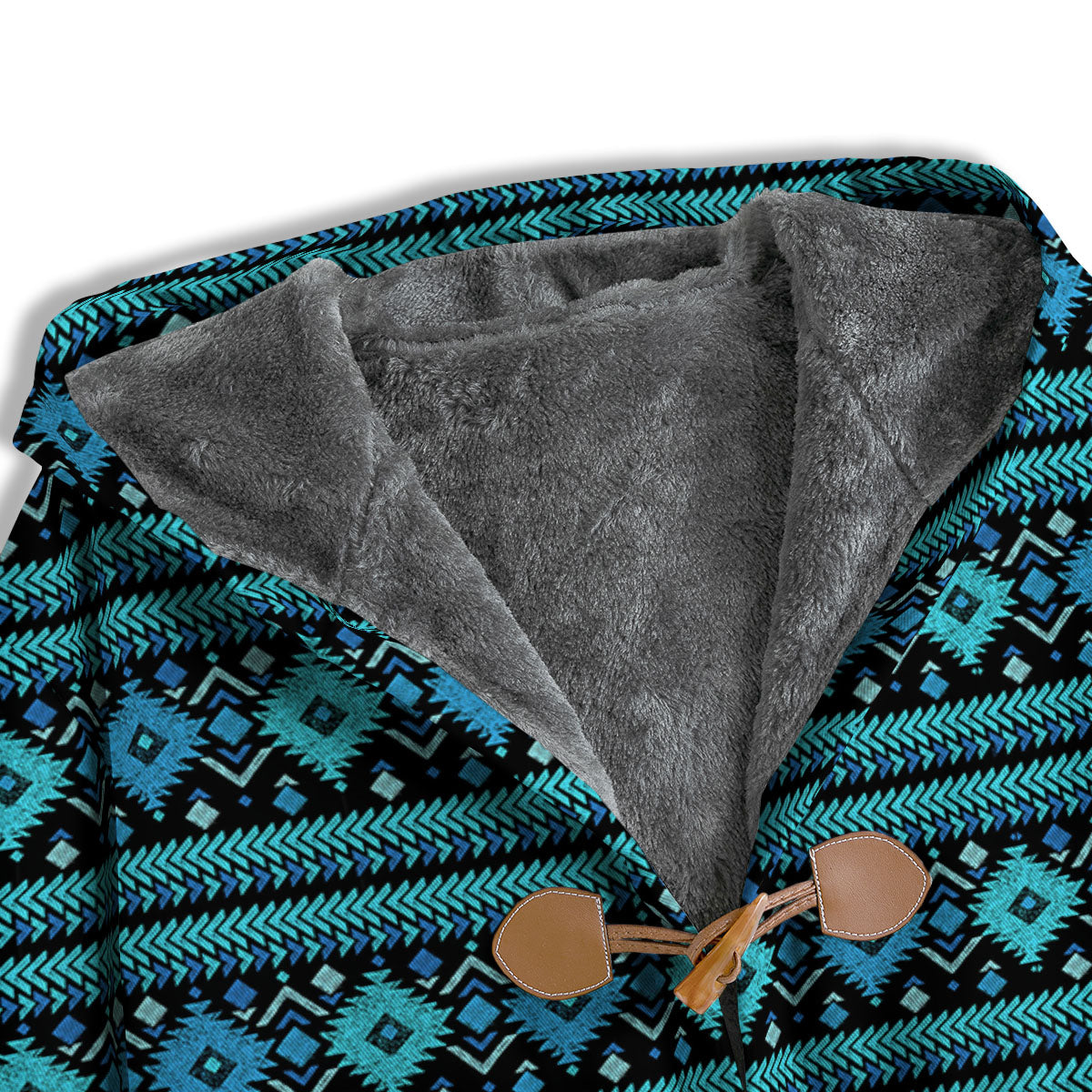 Aztec Tribal Blue Native Print Pattern Men's Windbreaker Jacket-grizzshop