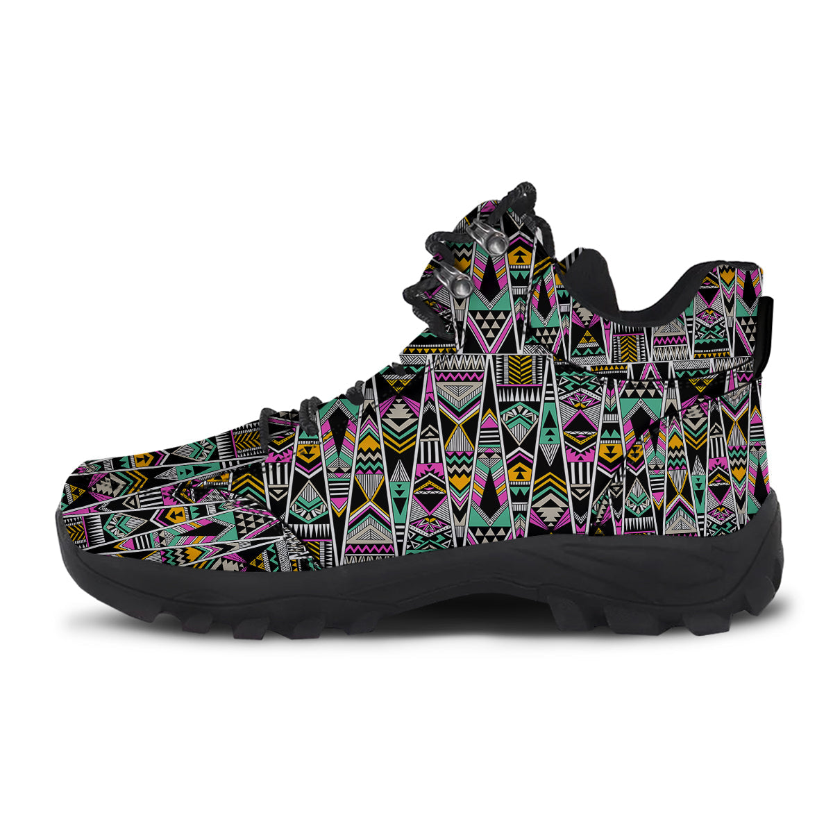 Aztec Tribal Vintage Print Pattern Hiking Shoes-grizzshop