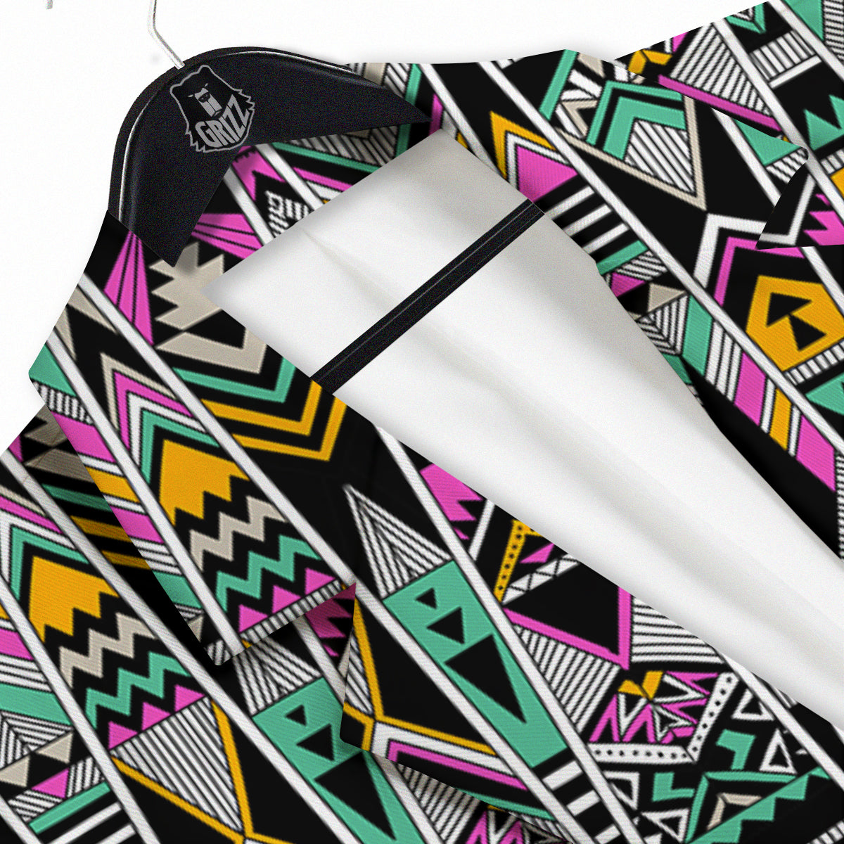 Aztec Tribal Vintage Print Pattern Men's Sport Coat-grizzshop