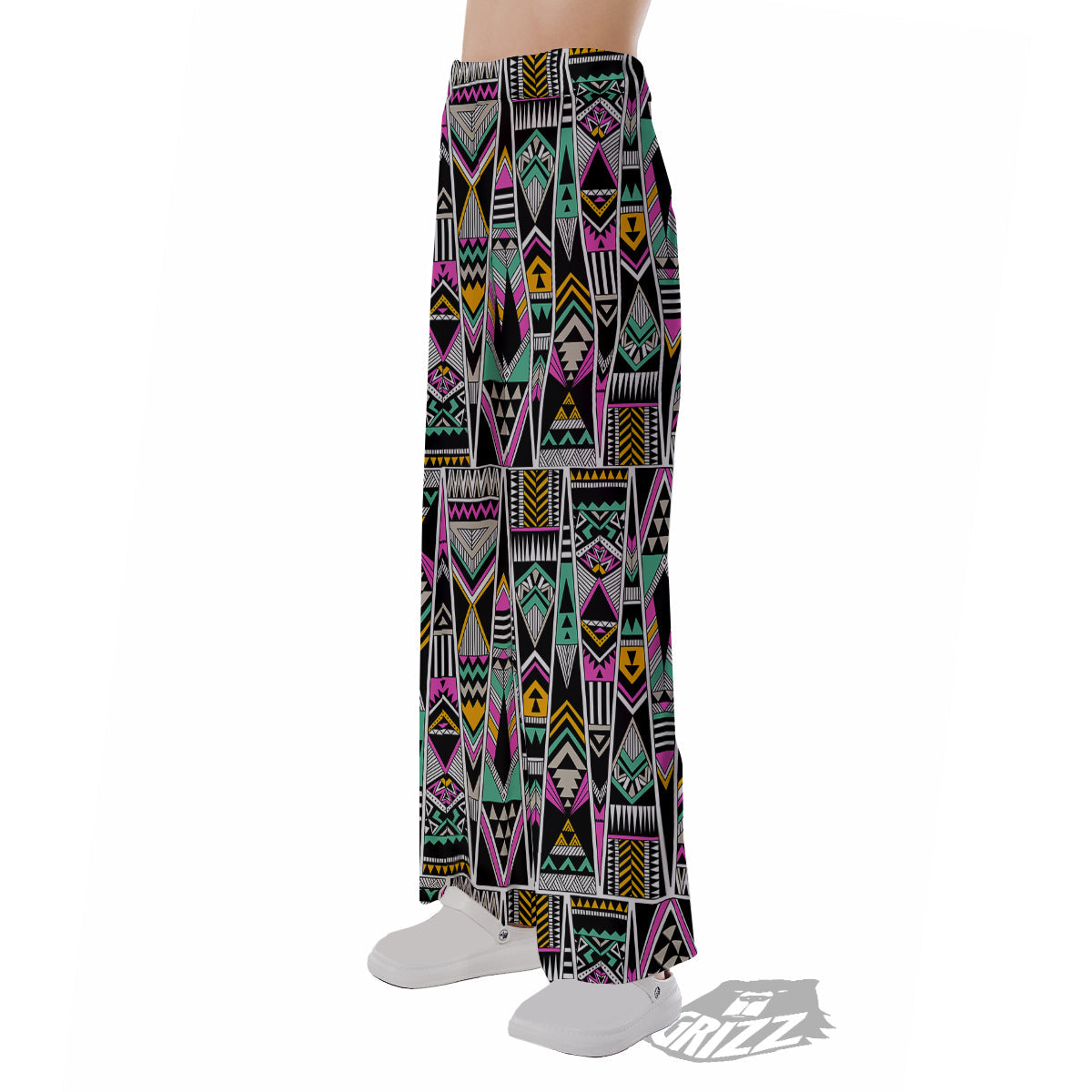 Aztec Tribal Vintage Print Pattern Pajama Pants-grizzshop