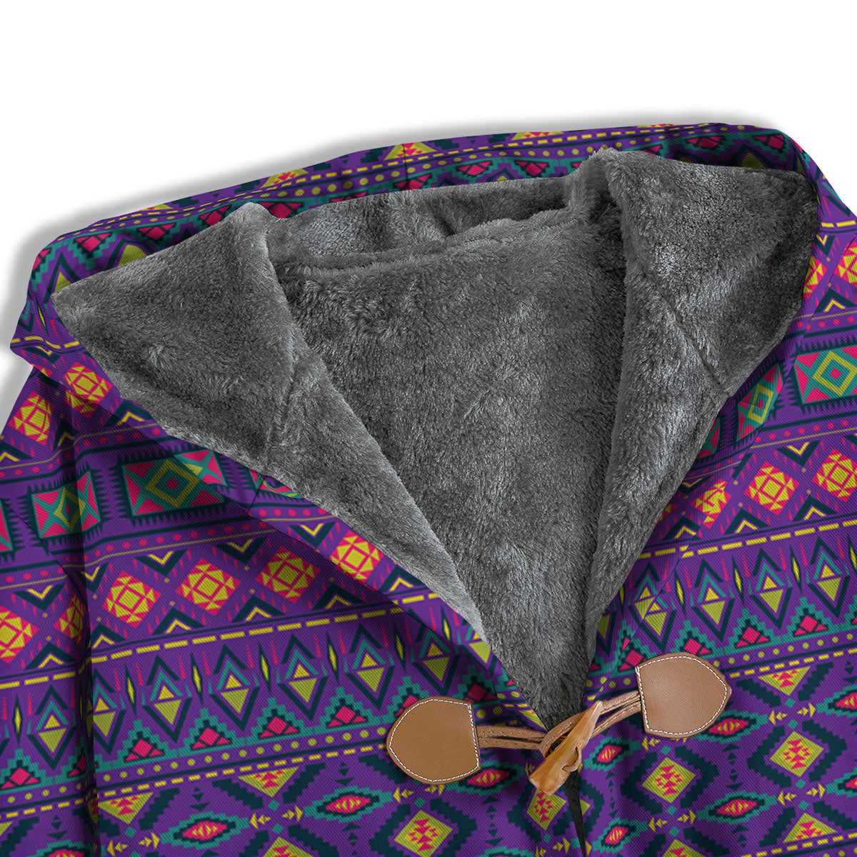 Aztec Trippy Neon Ethnic Print Men's Windbreaker Jacket-grizzshop