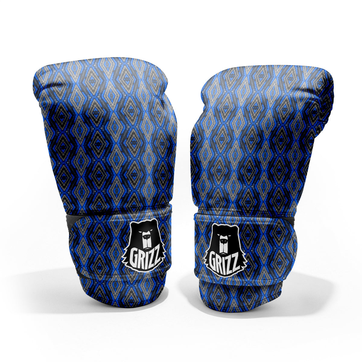 Aztec Trippy Turquoise Ethnic Print Pattern Pro Boxing Glove