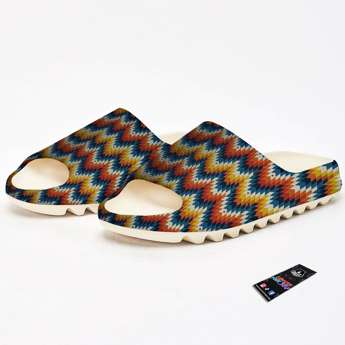 Aztec American Print Pattern Sandals-grizzshop