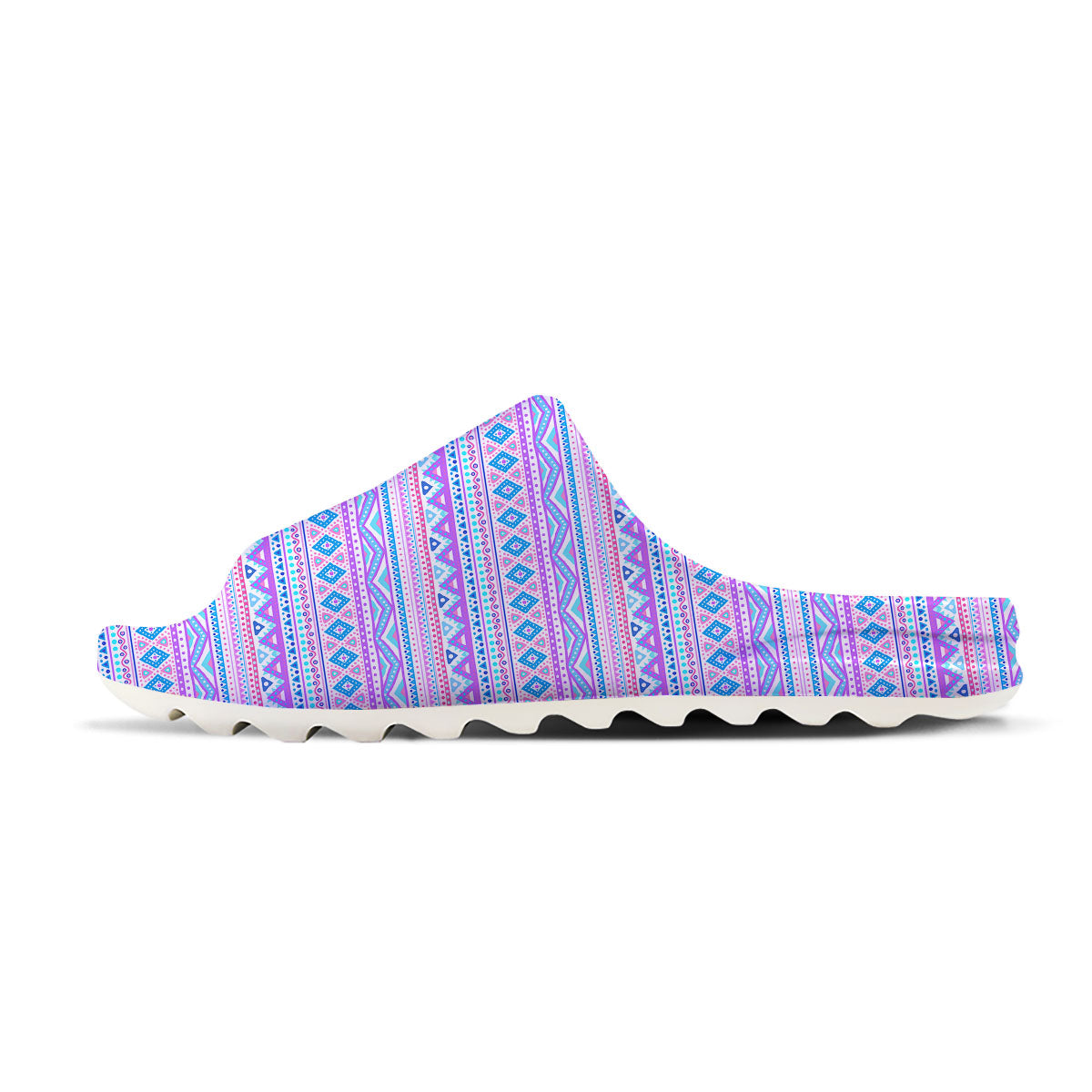 Aztec Pink And Pastel Print Pattern Sandals-grizzshop