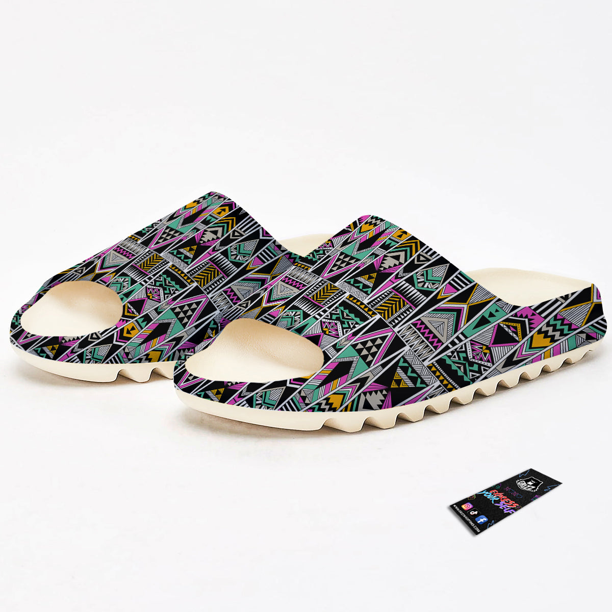Aztec Tribal Vintage Print Pattern Sandals-grizzshop