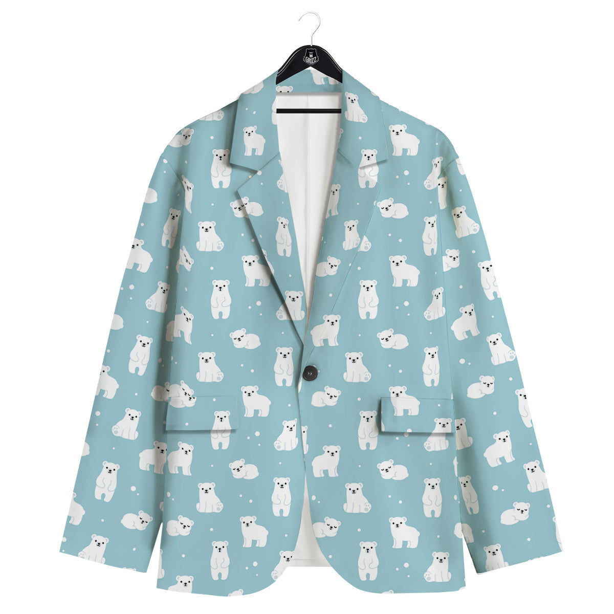 Baby Bear Cartoon Cute Print Pattern Men's Sport Coat-grizzshop